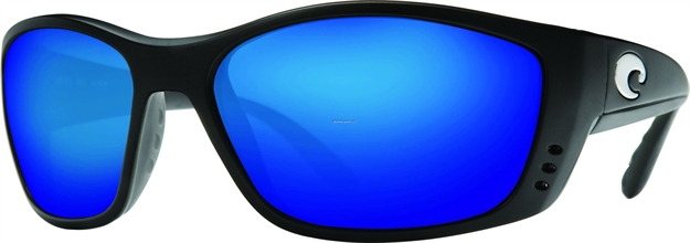 Picture of Costa Fisch Sunglasses, Blue Mirror 580P Lens, Black Nylon Frame