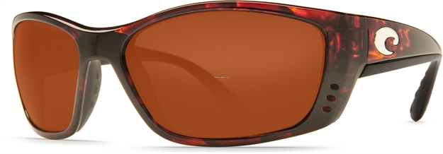 Picture of Costa Fisch Sunglasses, Copper 580P Lens, Tortoise Nylon Frame