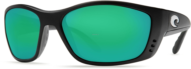 Picture of Costa Fisch Sunglasses, Green Mirror Glass - W580 Lens, Black Nylon Frame