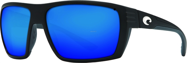 Picture of Costa Hamlin Sunglasses, Blue Mirror 580P Lens, Matte Black Nylon Frame