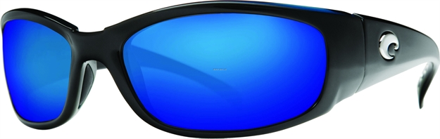 Picture of Costa Hammerhead Sunglasses, Blue Mirror 580P Lens, Shiny Black Nylon Frame