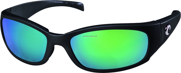 Picture of Costa Hammerhead Sunglasses, Green Mirror Glass - W580 Lens, Shiny Black Nylon Frame