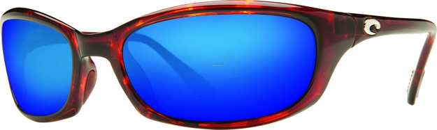 Picture of Costa Harpoon Sunglasses, Blue Mirror 580P Lens, Tortoise Nylon Frame