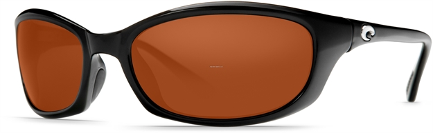 Picture of Costa Harpoon Sunglasses, Copper 580P Lens, Shiny Black Nylon Frame