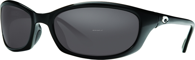 Picture of Costa Harpoon Sunglasses, Gray 580P Lens, Shiny Black Nylon Frame