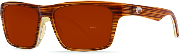 Picture of Costa Hinano Sunglasses, Copper 580P Lens, Driftwood/White/Khaki Nylon Frame