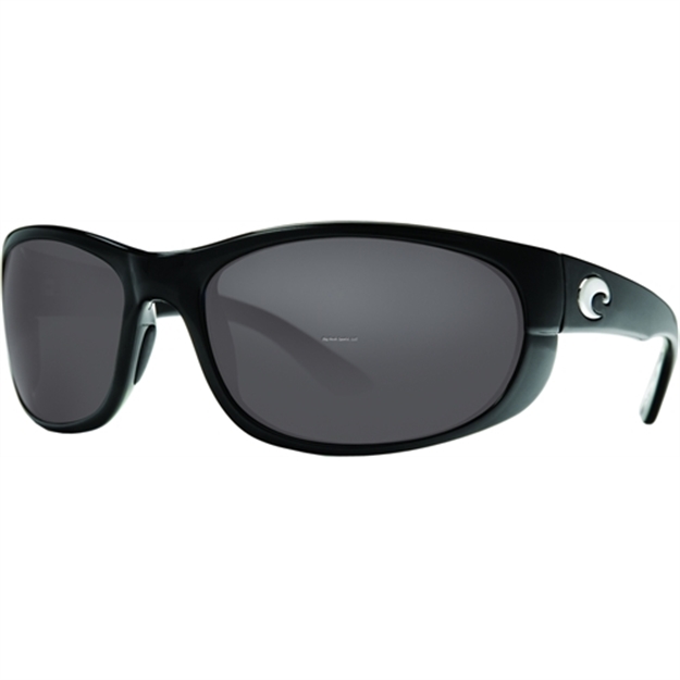 Picture of Costa Howler Sunglasses, Gray 580P Lens, Shiny Black Nylon Frame