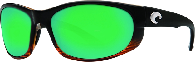 Picture of Costa Howler Sunglasses, Green Mirror 580P Lens, Shiny Coconut Fade Nylon Frame
