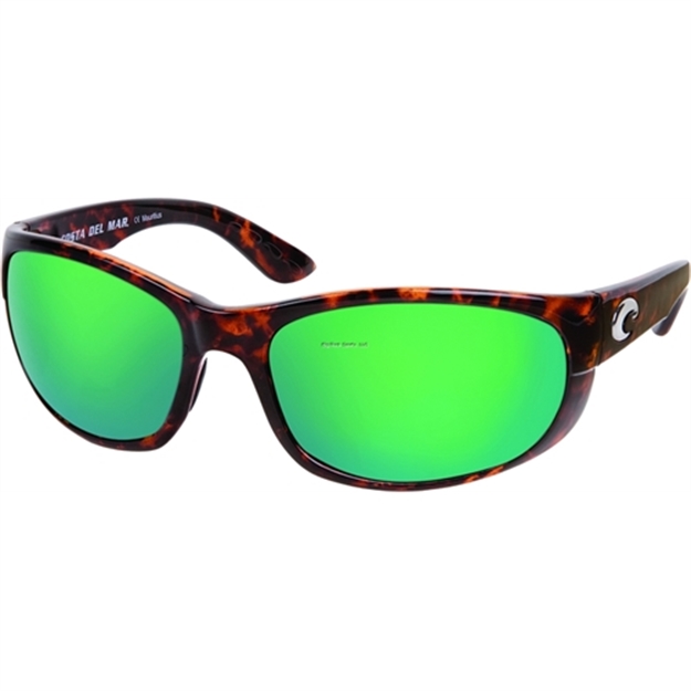 Picture of Costa Howler Sunglasses, Green Mirror Glass - W580 Lens, Tortoise Nylon Frame