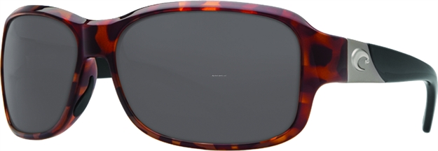 Picture of Costa Inlet Sunglasses, Gray 580P Lens, Retro Tortoise W/Black Temples Nylon Frame