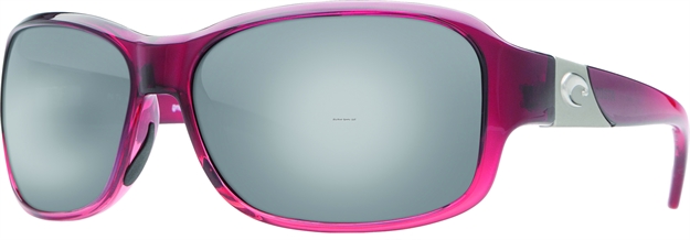 Picture of Costa Inlet Sunglasses, Silver Mirror 580P Lens, Pomegranate Fade Nylon Frame