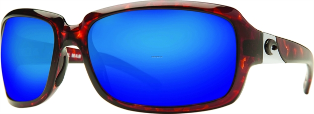 Picture of Costa Isabela Sunglasses, Blue Mirror 580P Lens, Tortoise Nylon Frame