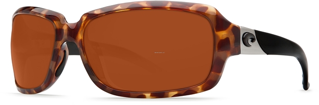 Picture of Costa Isabela Sunglasses, Copper 580P Lens, Retro Tortoise W/Black Temples Nylon Frame