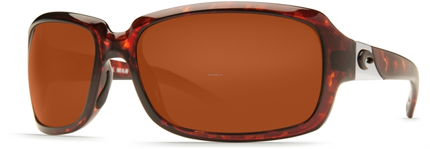 Picture of Costa Isabela Sunglasses, Copper 580P Lens, Tortoise Nylon Frame