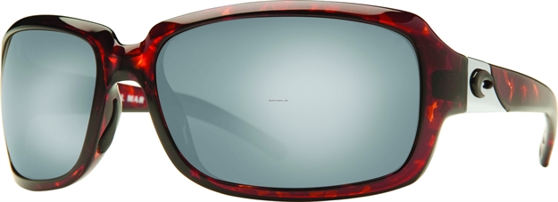Picture of Costa Isabela Sunglasses, Silver Mirror 580P Lens, Tortoise Nylon Frame
