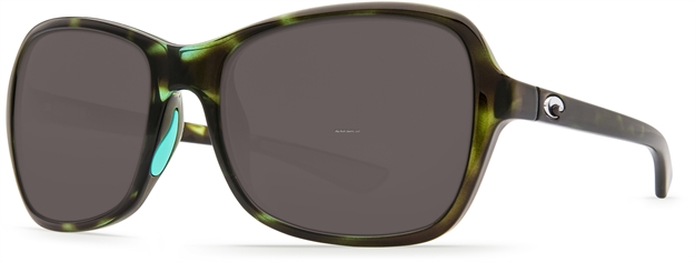 Picture of Costa Kare Sunglasses, Gray 580P Lens, Shiny Kiwi Tortoise Nylon Frame