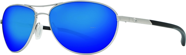Picture of Costa KC Sunglasses, Blue Mirror 580P Lens, Palladium Monel Frame