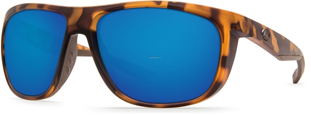 Picture of Costa Kiwa Sunglasses, Blue Mirror Glass - W580 Lens, Matte Retro Tortoise Nylon Frame
