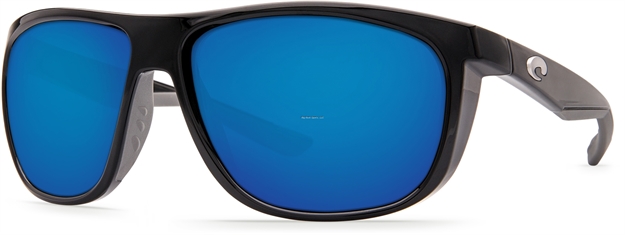 Picture of Costa Kiwa Sunglasses, Blue Mirror Glass - W580 Lens, Shiny Black Nylon Frame