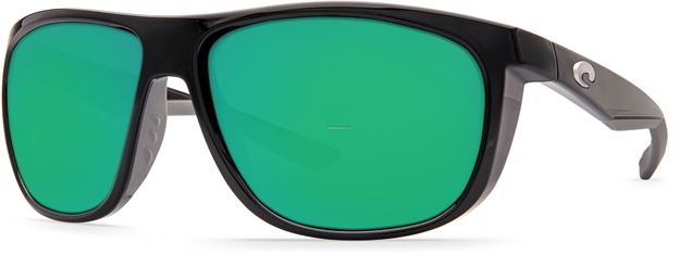 Picture of Costa Kiwa Sunglasses, Green Mirror Glass - W580 Lens, Shiny Black Nylon Frame