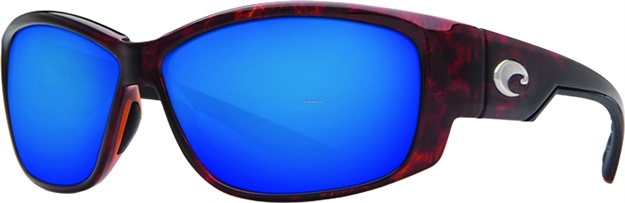 Picture of Costa Luke  Sunglasses, Blue Mirror 580P Lens, Tortoise Nylon Frame