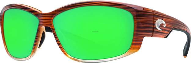Picture of Costa Luke  Sunglasses, Green Mirror 580P Lens, Wood Fade Nylon Frame