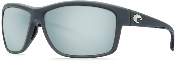 Picture of Costa Mag Bay Sunglasses, Silver Mirror 580P Lens, Matte Gray Nylon Frame