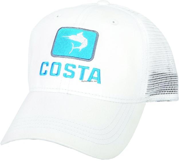 Picture of Costa Marlin Trucker Hat, White/White, XL - One Size