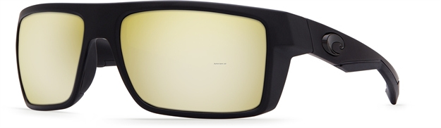 Picture of Costa Motu Sunglasses, Silver Mirror Sunrise 580P Lens, Blackout Nylon Frame