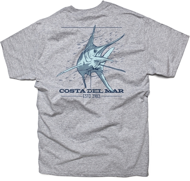 Picture of Costa Native Short Sleeve T-Shirt, Gray, Large