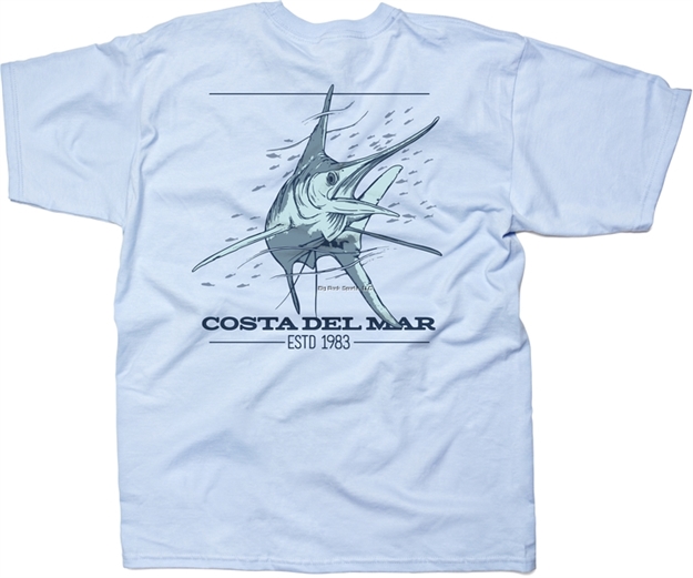 Picture of Costa Native Short Sleeve T-Shirt, Light Blue, Medium