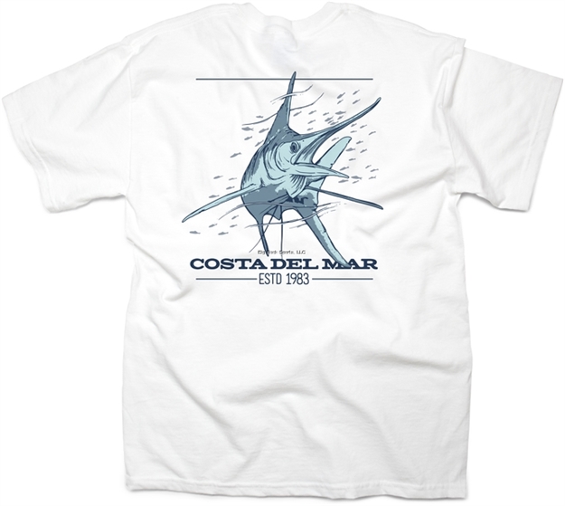 Picture of Costa Native Short Sleeve T-Shirt, White, Medium