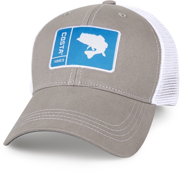 Picture of Costa Original Patch Hat, Bass Gray/White, One Size