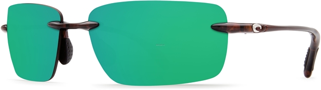 Picture of Costa Oyster Bay Sunglasses, Green Mirror 580P Lens, Tortoise Bio Resin Frame