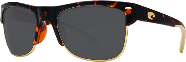 Picture of Costa Pawley's Sunglasses, Gray 580P Lens, Shiny Retro Tortoise Nylon Frame