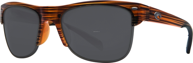 Picture of Costa Pawley's Sunglasses, Gray 580P Lens, Shiny Teak Nylon Frame