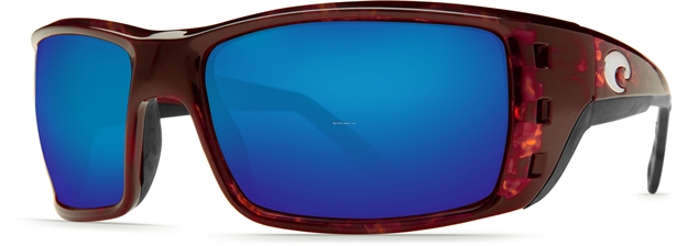 Picture of Costa Permit Sunglasses, Blue Mirror Glass - W580 Lens, Tortoise Nylon Frame