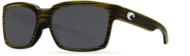 Picture of Costa Playa Sunglasses, Gray 580P Lens, Matte Verde Teak/Black Nylon Frame