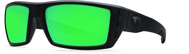 Picture of Costa Rafael Sunglasses, Green Mirror Glass - W580 Lens, Blackout Nylon Frame