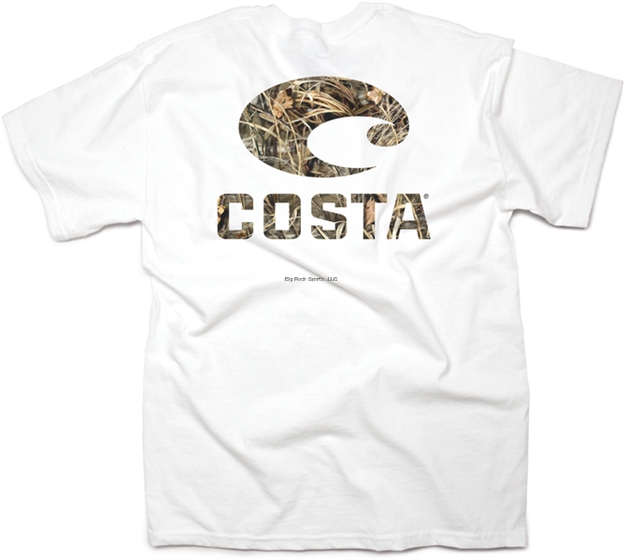 Picture of Costa Realtree Max-4 Camo Short Sleeve T-Shirt, White, Small