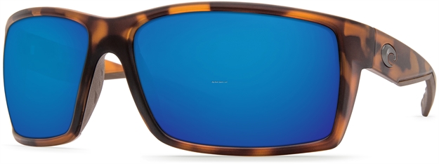 Picture of Costa Reefton Sunglasses, Blue Mirror Glass - W580 Lens, Matte Retro Tortoise Nylon Frame