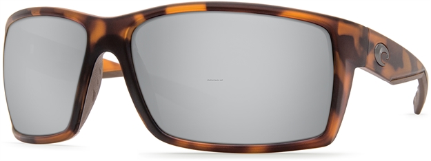 Picture of Costa Reefton Sunglasses, Silver Mirror Glass- W580 Lens, Matte Retro Tortoise Nylon Frame