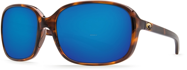 Picture of Costa Riverton Sunglasses, Blue Mirror 580P Lens, Shiny Tortoise Nylon Frame