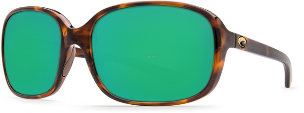 Picture of Costa Riverton Sunglasses, Green Mirror 580P Lens, Shiny Tortoise Nylon Frame