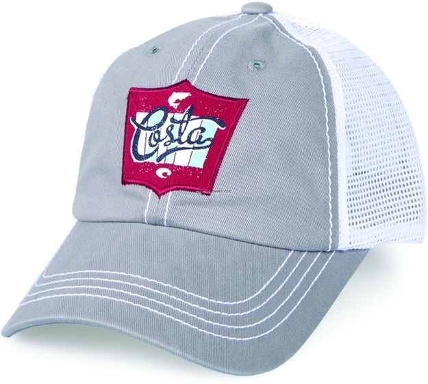 Picture of Costa Rodeo Gray Twill With White Mesh Trucker Hat, One Size