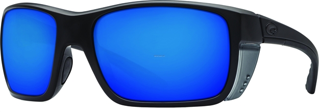 Picture of Costa Rooster Sunglasses, Blue Mirror 580P Lens, Blackout Nylon Frame