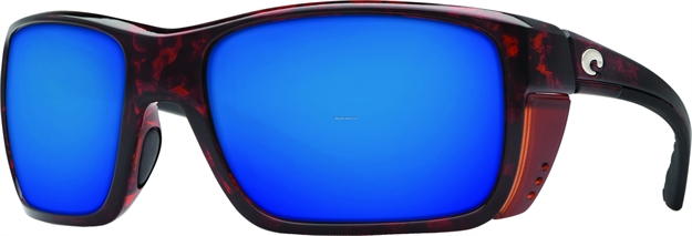 Picture of Costa Rooster Sunglasses, Blue Mirror 580P Lens, Tortoise Nylon Frame