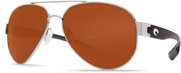 Picture of Costa South Point Sunglasses, Copper 580P Lens, Palladium Silver Monel Frame