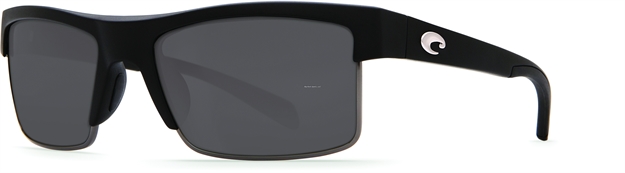 Picture of Costa South Sea Sunglasses, Gray 580P Lens, Matte Black/Gunmetal Tr-90 Frame