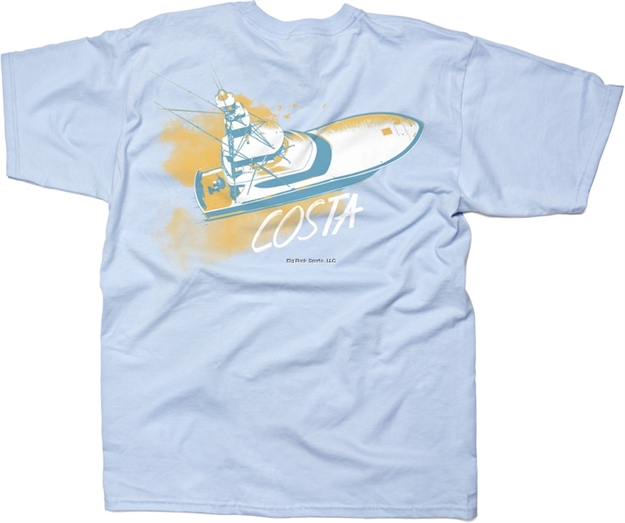 Picture of Costa Sportfisher Short Sleeve T-Shirt, Light Blue, Xx-Large